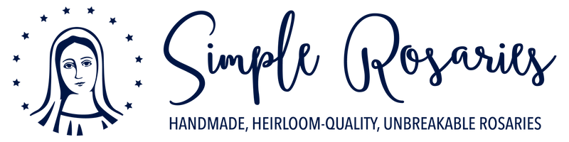 Handmade, heirloom-quality, unbreakable rosaries.