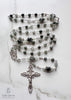 handmade, heirloom-quality, unbreakable green amethyst rosary, solid sterling silver construction