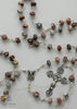 handmade, heirloom-quality, unbreakable jasper rosary, solid sterling silver construction