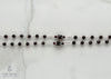 handmade, heirloom-quality, unbreakable garnet rosary, red beads, high end gemstones, high quality, unbreakable design