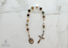 handmade heirloom quality unbreakable chaplet, ocean jasper gemstones, one of a kind rosaries 