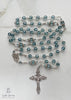 handmade, heirloom-quality, unbreakable rosaries, Indian sapphire Swarovski Crystal, solid sterling construction 